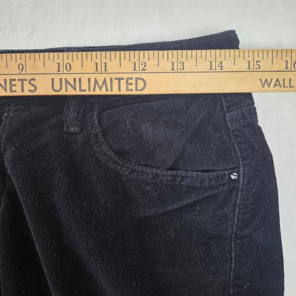 Guess Kate Skinny Corduroy Pants Womens 27 Black Low Rise Stretch Jeans - Picture 4 of 11